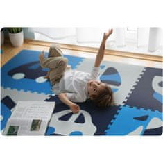 Ricokids Penová podložka na puzzle 180x180cm 9 ks modrá