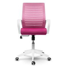 Sofotel Kancelárska stolička Sofotel Batura micro mesh bielo-ružová