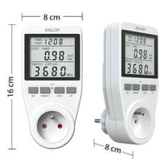 Baldr Jednofázový wattmeter Berdsen BD-990 biely