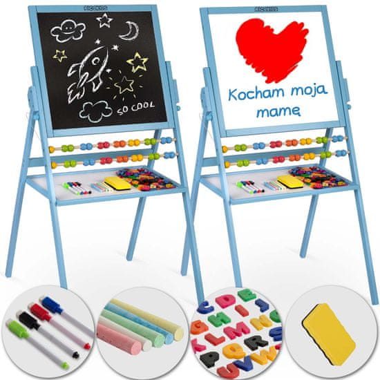 Ricokids Magnetická otočná tabuľa Ricokids - modrá