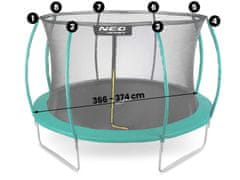 Neo-Sport Vnútorná sieť pre trampolíny 435 cm 14ft Neo-Sport