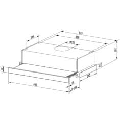 Berdsen Teleskopický odsávač pár 50 cm Inox BT-233