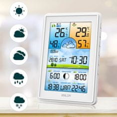 Baldr Meteorologická stanica s displejom BD-906 biela