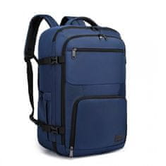 KONO Tmavomodrý objemný cestovný batoh do lietadla "Explorer" - veľ. XL