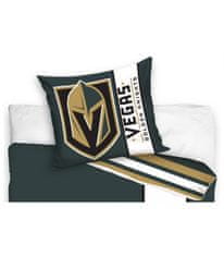 Carbotex Bavlnené hokejové obliečky VEGAS GOLDEN KNIGHTS BELT 140x200 + 70x90 cm