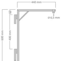 DecoLED DecoLED LED svetelná hviezda na VO,pr.40cm, teple biela