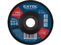 Extol Premium Kotouč lamelový 8803464 kotouč lamelový šikmý korundový, O115mm, P80