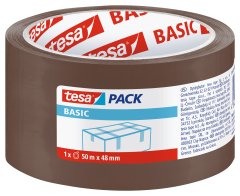 Paska tesa BASIC, baliaca, lepiaca, hnedá, 48 mm, L-50m