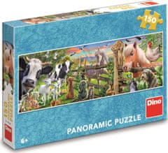 DINO Panoramatické puzzle Farma 150 dielikov