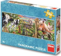 DINO Panoramatické puzzle Farma 150 dielikov