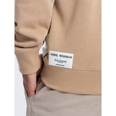 OMBRE Pánska mikina OVERSIZE beige MDN123954 S