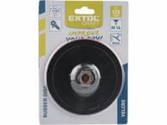 Extol Craft Tanier unášací so suchým zipsom pre uhl. brúsky (M14), 125mm