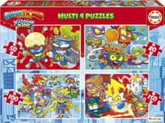 EDUCA Puzzle Superthings 4v1 (50,80,100,150 dielikov)