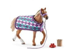 sarcia.eu Schleich Horse Club - Sada klacz rasy anglickej s dekou a príslušenstvom, figurka pre deti od 5 rokov 