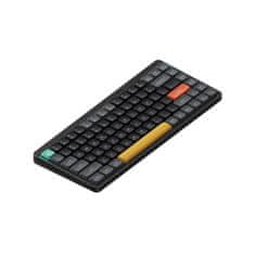 NuPhy Air75 V2 Bezdrôtová Mechanická Klávesnica Slim, Basalt Black, Gateron Aloe