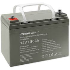 Qoltec Batéria AGM | 12V | 36Ah | max.540A