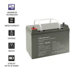 Qoltec Batéria AGM | 12V | 36Ah | max.540A