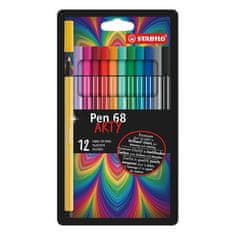 Stabilo Fixky "Pen 68 Arty", 12 rôznych farieb, 1 mm