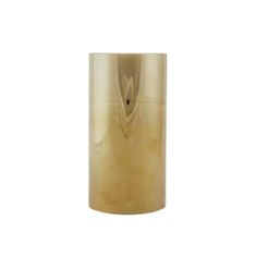 DecoLED LED sviečka v skle, 7,5 x 12,5 cm, zlatá