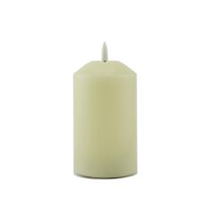 DecoLED LED sviečka, vosková, 7,5 x 12,5 cm, mandľová
