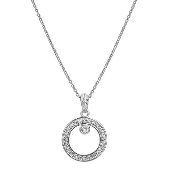 Hot Diamonds Strieborný náhrdelník s diamantom a topazmi Orbit DP929 (retiazka, prívesok)