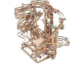 UGEARS 3D puzzle Guľôčková dráha Marble Run: Chain Hoist 400 dielikov