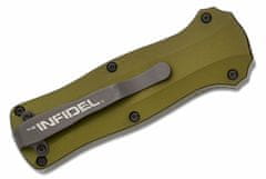 Benchmade 3350-2302 Mini Infidel Woodland Green vyskakovací nôž 7,9cm, zelená, hliník, limit. edícia