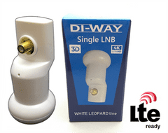 DI-WAY LNB SINGLE 0,1 dB, WHITE LEOPARD LINE