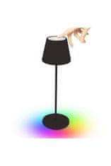 Velamp Nabíjateľná stolová RGB lampa TL1908-B s dotykovým spínačom