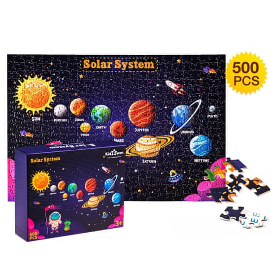 Aga4Kids Detské puzzle Slnečná sústava 500 dielikov