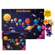 Aga4Kids Detské puzzle Slnečná sústava 100 dielikov