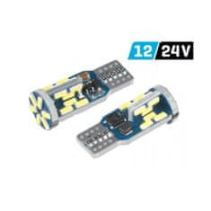 Carmotion 2ks LED 12V/24V 5W W2,1x9,5d čirá CANBUS