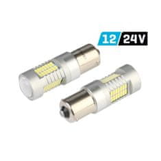 Carmotion 2ks LED 12V/24V 21W BA15s čirá CANBUS