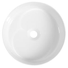 ISVEA INFINITY ROUND keramické umývadlo na dosku, priemer 36x12 cm, biela 10NF65036 - Isvea