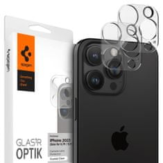 Spigen Ochranné Sklo Zadnej Kamery Optik.Tr Camera Protector 2-Pack iPhone 14 Pro / 14 Pro Max / 15 Pro / 15 Pro Max Crystal Clear