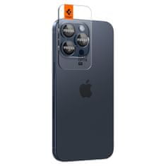 Spigen Ochranné Sklo Zadnej Kamery Optik.Tr Camera Protector 2-Pack iPhone 14 Pro / 14 Pro Max / 15 Pro / 15 Pro Max Blue Titanium