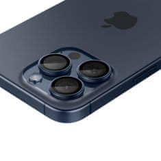 Spigen Ochranné Sklo Zadnej Kamery Optik.Tr Camera Protector 2-Pack iPhone 14 Pro / 14 Pro Max / 15 Pro / 15 Pro Max Blue Titanium