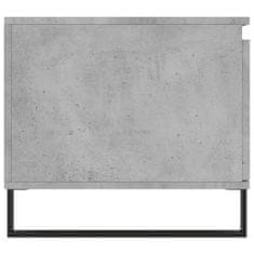Petromila vidaXL Konferenčný stolík betónový sivý 100x50x45 cm spracované drevo