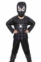 FunCo Detský kostým Spiderman čierny 122-134 L