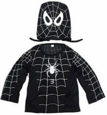 FunCo Detský kostým Spiderman čierny 122-134 L