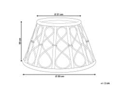 Beliani Ratanový kryt na stojan vianočného stromčeka 50 cm prírodný AVENT