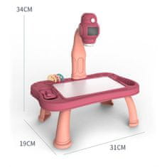 Luxma Premietacie kresliace stolové značky ružové 12AR