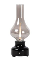 LUCIDE Lucide JASON - Rechargeable Table lamp - Battery - LED Dim. - 1x2W 3000K - 3 StepDim - Black 74516/02/30