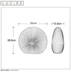 LUCIDE SHELLY - Stolová lampa - E14/25W H26.5cm 13527/26/31