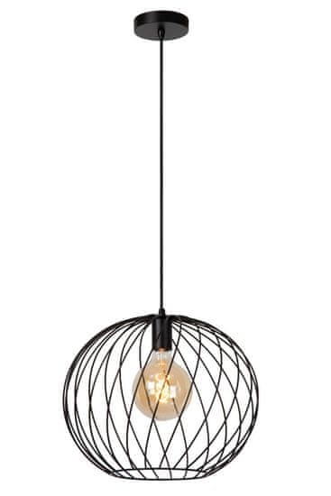 LUCIDE Lucide DANZA - Pendant light - D40 cm - 1xE27 - Black 21428/40/30