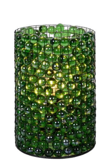 LUCIDE MARBELOUS stolná lampa E14/40W Green 78597/01/33