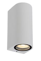 LUCIDE ZARO kúpeľňové bodové nástenné svietidlo okrúhle 2xGU10 biela 69801/02/31