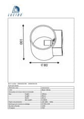 LUCIDE nástenné svietidlo 232520130