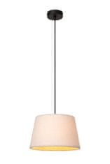 LUCIDE Lucide WOOLLY - Pendant light - D28 cm - 1xE27 - Cream 10416/01/38