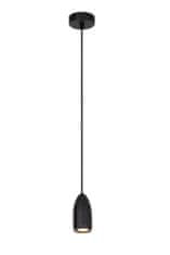 LUCIDE Lucide EVORA - Pendant light - D10 cm - 1xGU10 - Black 45406/01/30